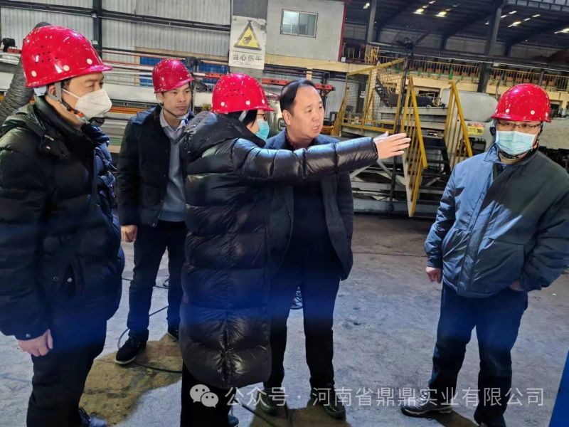 中國鐵道科學研究院集團有限公司鐵道建筑研究所檢測主任薛豐蒞臨河南省鼎鼎實業(yè)有限公司調研